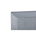 Large X Style Modern Rectangle Statement Table Lamp with Grey Shade - Black
