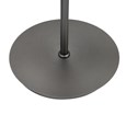Cantilever Industrial Style Floor Lamp with Metal Shade - Pewter Grey