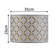 Laiser Cut Out Gold Lined Pendant Shade