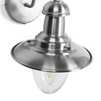 Fisherman Satin Nickel Switched Wall Light