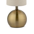 Bedford Modern Brass Brushed Metal Ball Small Touch Control Table Lamp
