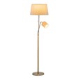 Shaded Mother & Child Floor Lamp with Natural Linen Shades
