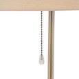 Shaded Mother & Child Floor Lamp with Natural Linen Shades