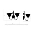 Kingswood Barley Twist Traditional Double Wall Light with Alabaster Glass