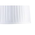 Malham Small Table Lamp with Matching Shade - Modern White, Blue, Silver