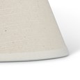 Camden Modern Candlestick Table Lamp with Natural Linen Shade - Cream & Gold