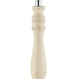 Camden Modern Candlestick Table Lamp with Cotton Pleated Shade - Cream & Gold