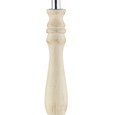 Camden Candlestick Table Lamp with Cotton Pleated Shade - Cream & Gold