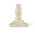 Camden Modern Candlestick Table Lamp with Cotton Pleated Shade - Cream & Gold