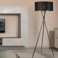 Modena Black Tripod Floor Lamp