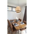 Rattan Sand Large Ceiling Light Lamp Shade 45cm Easy Fit Pendant Shade Only