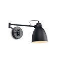 Noir Industrial Swing Arm Wall Light