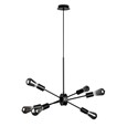 Alpha Industrial Modern Black Sputnik Style 6 Light Pendant Ceiling Light