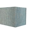 Large X Style Modern Rectangle Statement Table Lamp with Blue Shade - Silver