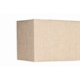 Large X Style Modern Rectangle Statement Table Lamp with Natural Shade - Silver