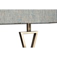 Large X Modern Rectangle Statement Table Lamp with Blue Shade - Antique Brass