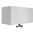 Loom Rectangle Lamp Shade 40CM Grey Linen