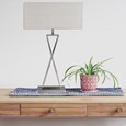 Loom Rectangle Lamp Shade 40CM Grey Linen