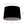 Calgary Charcoal Gold Large Ceiling Light Lamp Shade - 45cm - Shade Only