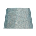 Messini Large Black Elegant Candlestick Table Lamp with Blue Gold Shade