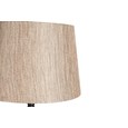 Messini Large Black Elegant Candlestick Table Lamp with Charcoal Gold Shade