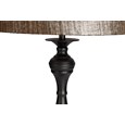 Messini Black Table Lamp with Dark Charcoal Shade