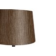 Messini Black Table Lamp with Dark Charcoal Shade