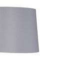 Messini Large Black Elegant Candlestick Table Lamp with Grey Silver Lined Shade