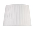 Messini Large Black Elegant Candlestick Table Lamp with Ivory Pleated Shade