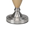 Malham Large Table Lamp with Lacy Bloom Stencil Shade - Champagne Gold & Silver