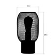 Ringtown Modern Black Wire Mesh Industrial Style Table Lamp
