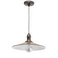 Stockborough Twisted Cable Ceiling Pendant Light - Antique Brown