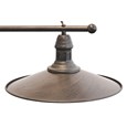 Stockborough Twisted Cable Twin Ceiling Pendant Light - Antique Brown
