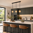 Pozueta Black Pendant Ceiling Light
