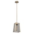 Beaumont Antique Brass Lantern Pendant Ceiling Light with Braided Cable
