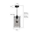 Kassel Matt Black Modern Designer Ceiling Pendant with Clear Glass Shade