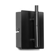 Stratton Matt Black Swing Arm Switched Wall Light with Matching Shade