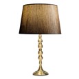 Bergen Antique Table Lamp with Dark Charcoal Shade