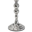 Bergen Slimline Silver Chrome Candlestick Table Lamp with Coolie CR4 Linen Shade