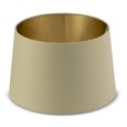 Arezo Gold Table Lamp with Green Gold Lined Shade