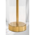 Arezo Gold Table Lamp with Green Gold Lined Shade
