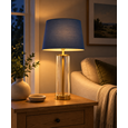 Arezo Gold Table Lamp with Green Gold Lined Shade