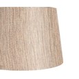 Kwartz Modern Faceted Glass Crystal Chrome Table Lamp with Charcoal Gold Shade
