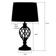 Hepburn Large Barley Twist Antique Brass Table Lamp with Ivory Pleated Shade