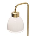 Arch Antique Brass Vintage Industrial Table Lamp with St Tropez Glass Shade