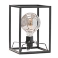 Chapel Matt Black Industrial Style Cage Table Lamp