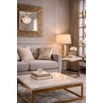 Bailey Beige Linen Table Lamp Shade 25cm