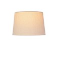 Ashleigh Antique Brass Amber Glass Cylinder Lantern Table Lamp with Natural Line