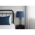 Ashleigh Black (No Glass) Table Lamp with Juniper Blue Shade