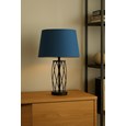 Ashleigh Black (No Glass) Table Lamp with Juniper Blue Shade